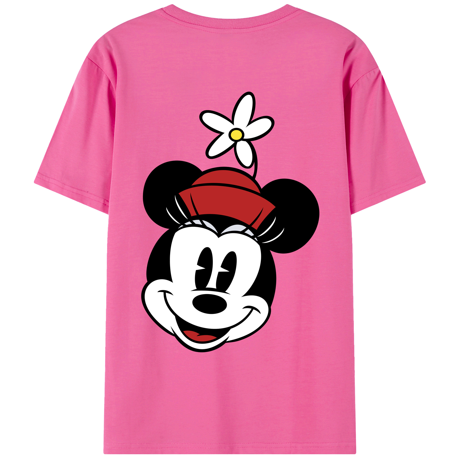 （画像用） ミッキーマウス Mickey Mouse レディース半袖Tシャツ(バックプリント)